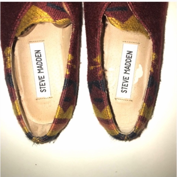 Steve Madden Jazie Aztec Tapestry Colorful Oxfords Shoes Lace up Flats Size 6.5 - Picture 9 of 11
